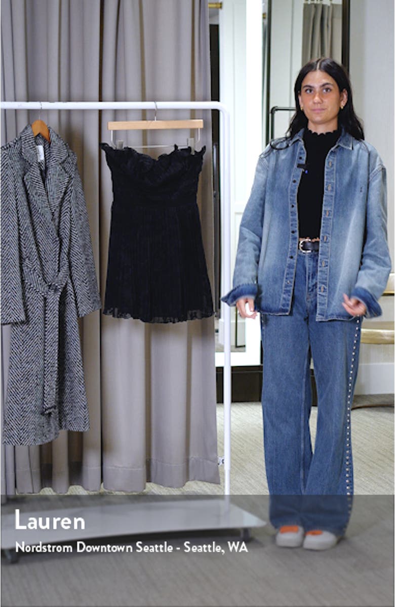 Admirable Style Pleated Strapless Minidress, sales video thumbnail