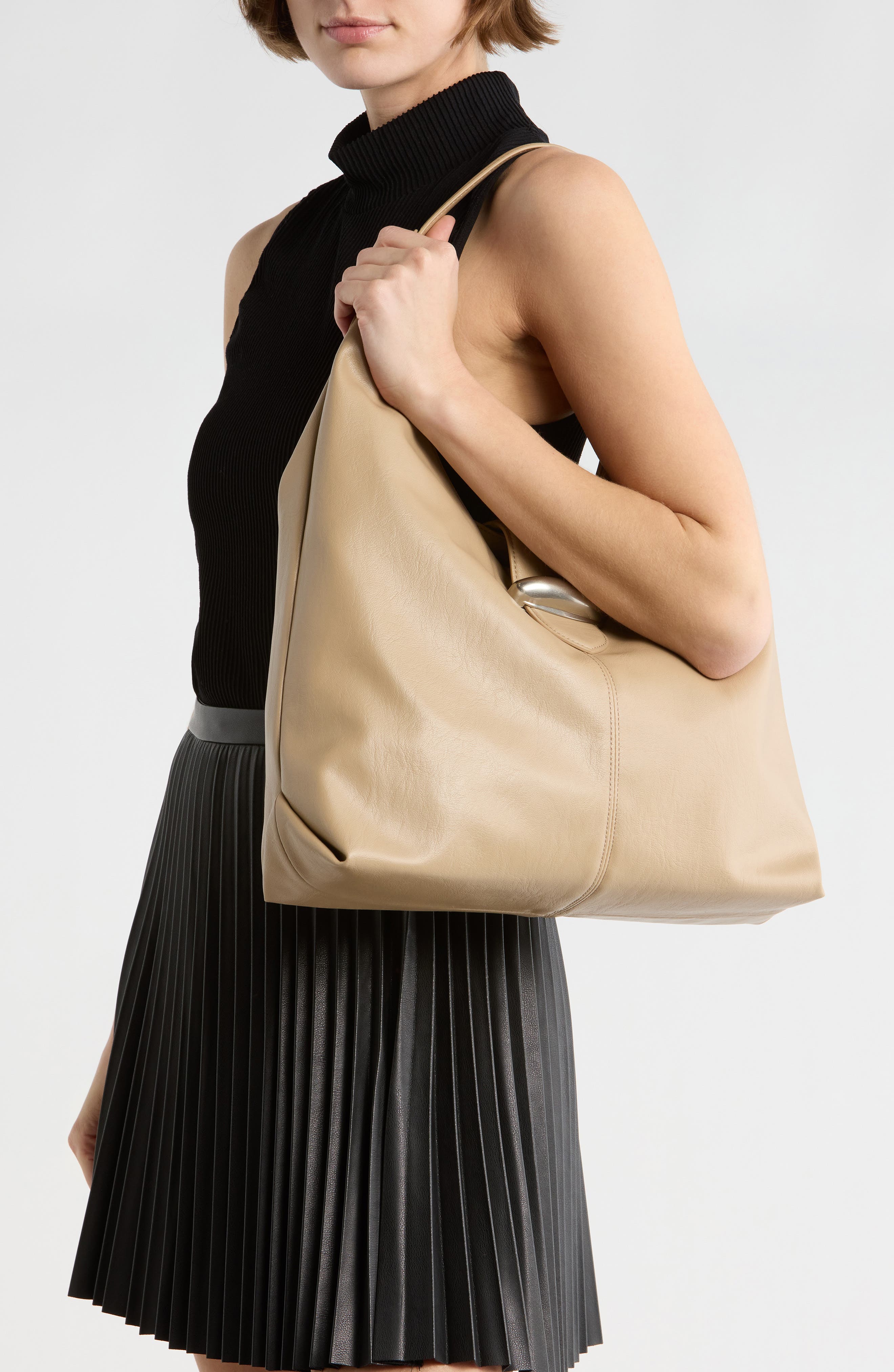 Bcora Hobo Bag, Alternate, color, TIMELESS TAUPE