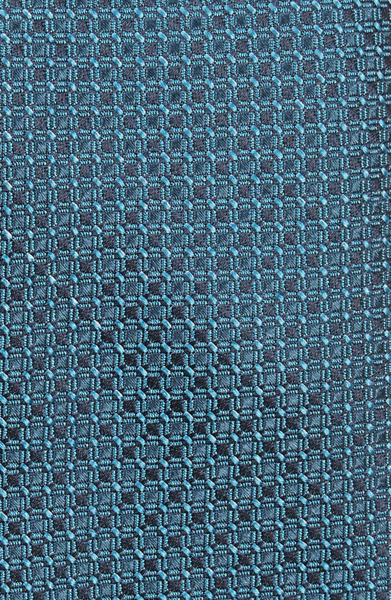 Ted Baker London Alternating Neat Silk Skinny Tie, Alternate, color, Teal
