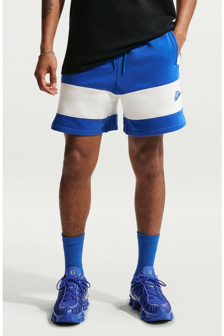 Sportswear Club Fleece Shorts, Main, color, GAME ROYAL/ SAIL