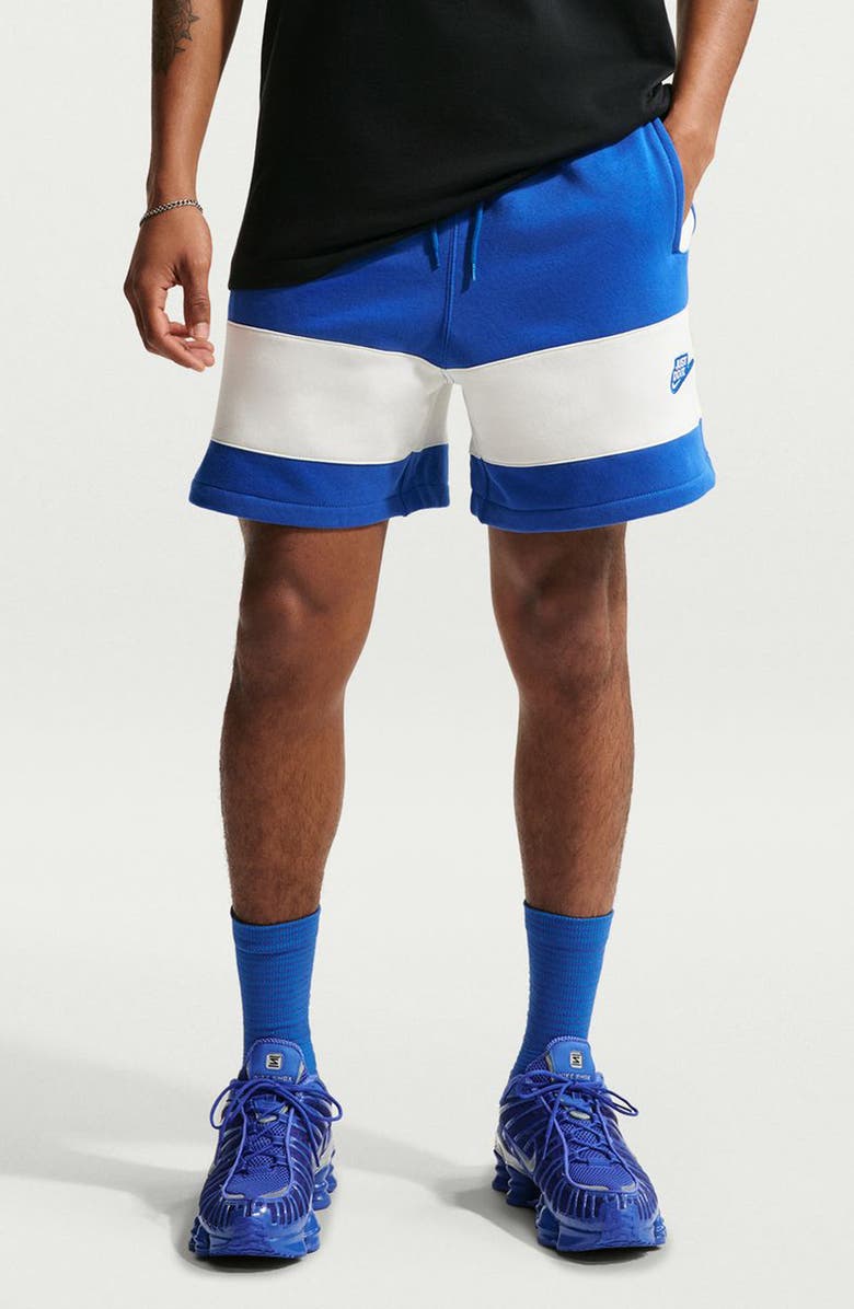 Nike Sportswear Club Fleece Shorts, Main, color, Game Royal/ Sail