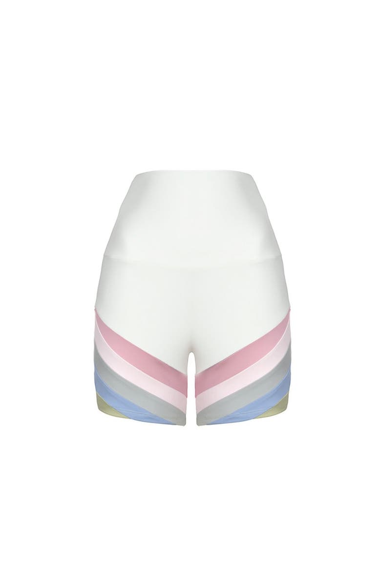 Port De Bras Rainbow Shorts, Alternate, color, Chantilly-Pastel