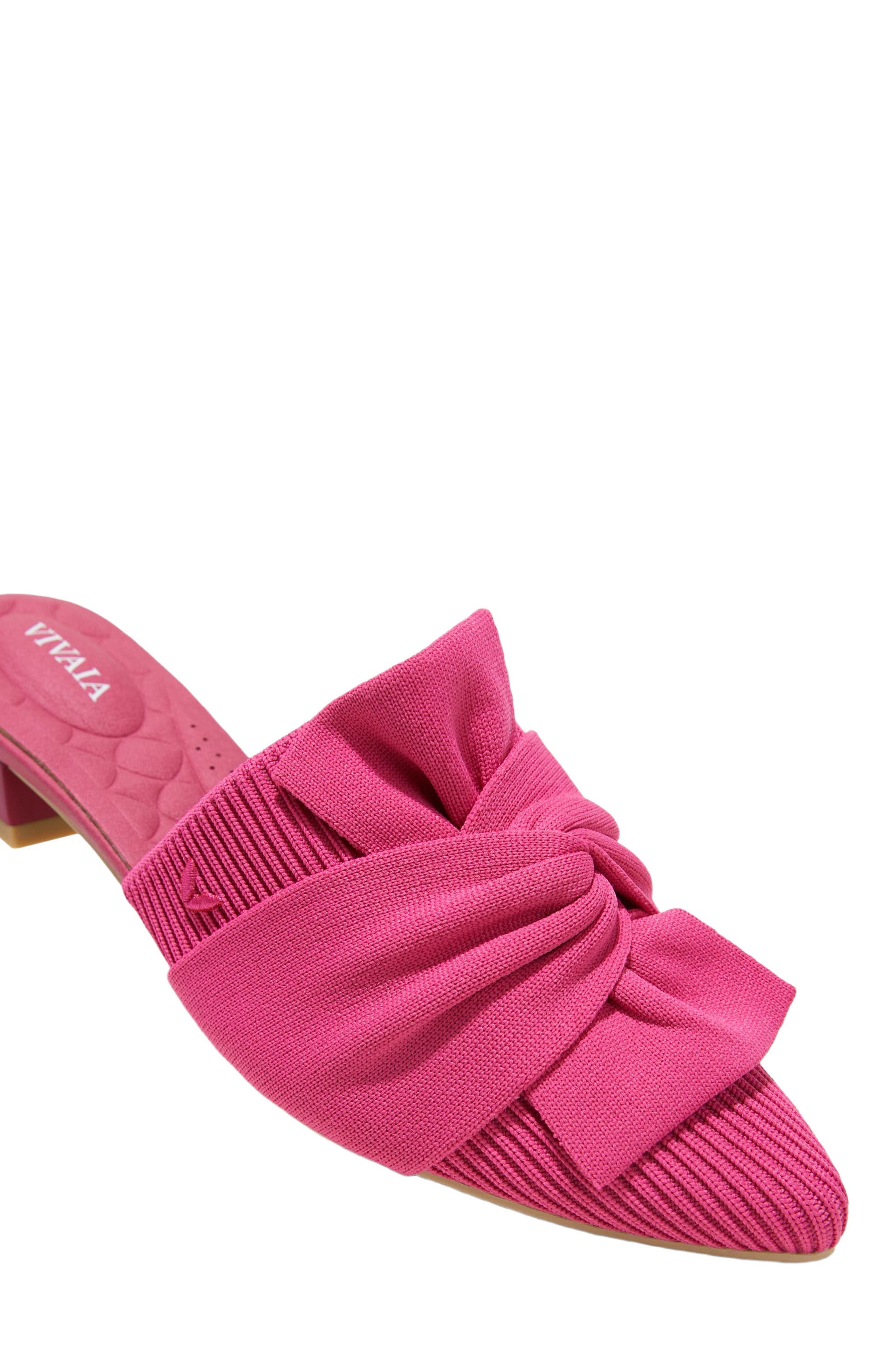 VIVAIA Pointed-Toe Knot Sandals, Alternate, color, Pitaya