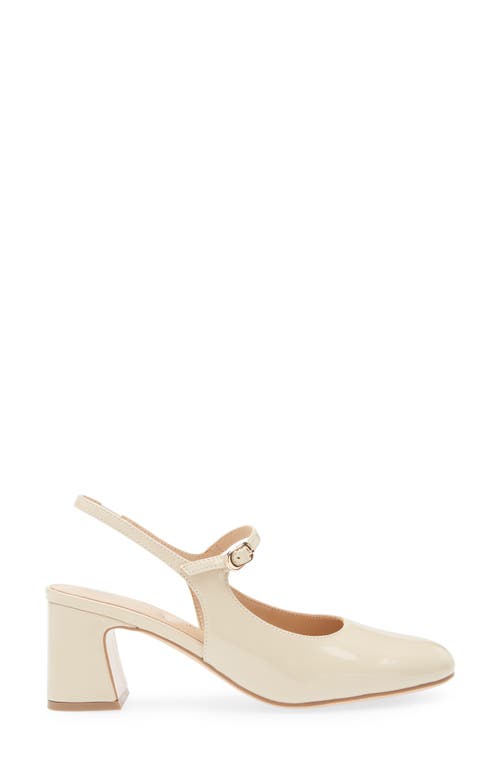 Regarde Le Ciel Edda Slingback Mary Jane Pump In Twinkle Crema