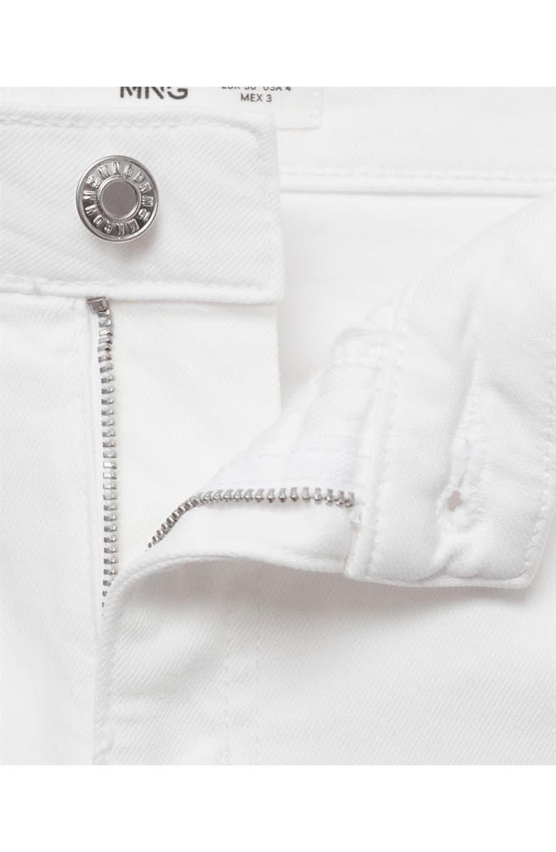 MANGO Sienna Raw Hem Crop Flare Jeans, Alternate, color,