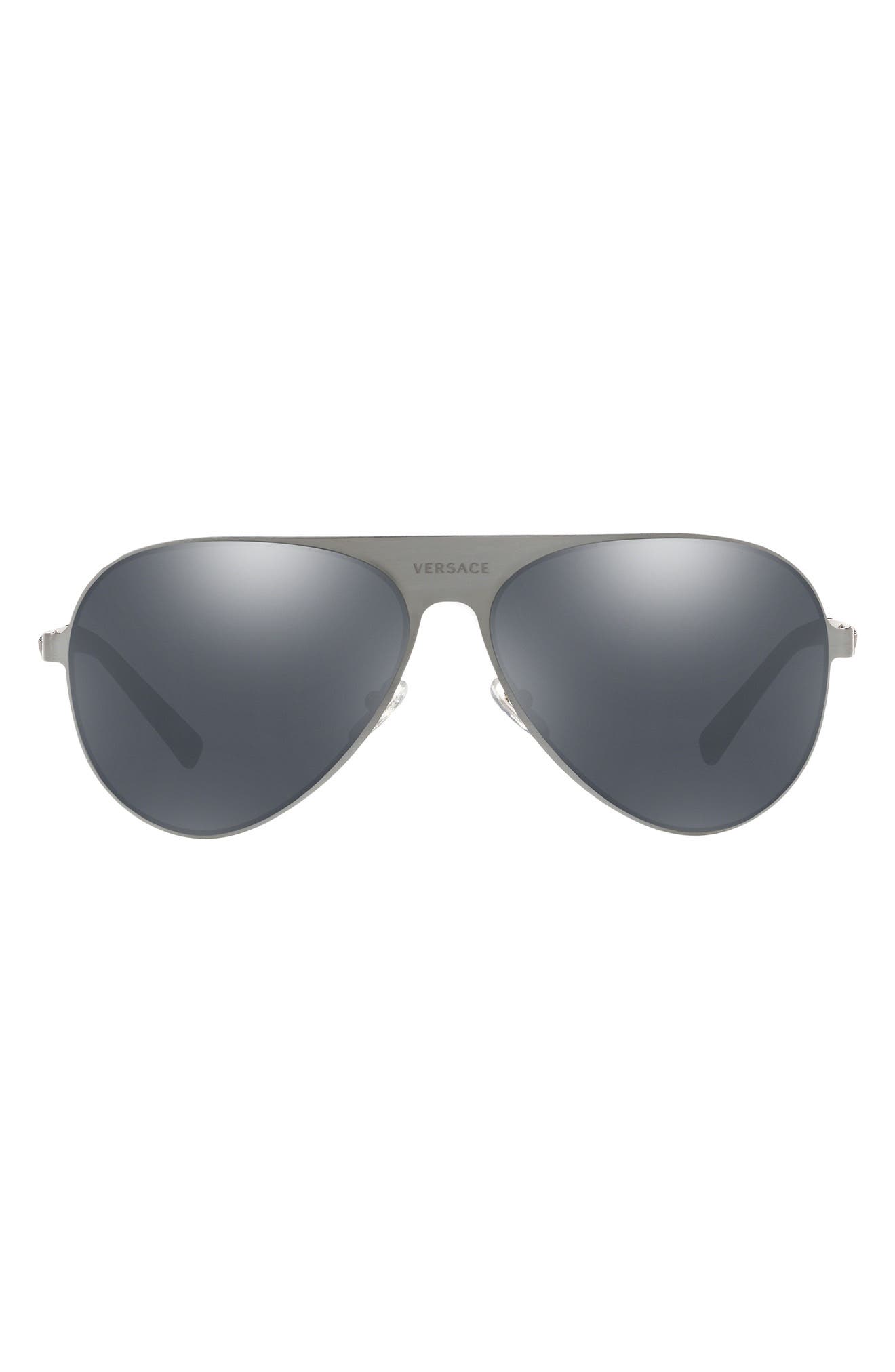 Versace 59mm Polarized Aviator Sunglasses