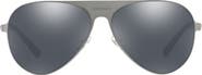 Versace 59mm Polarized Aviator Sunglasses