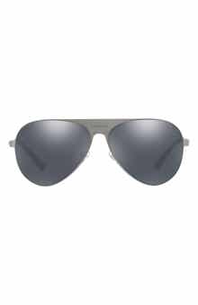 Versace 59mm Polarized Aviator Sunglasses