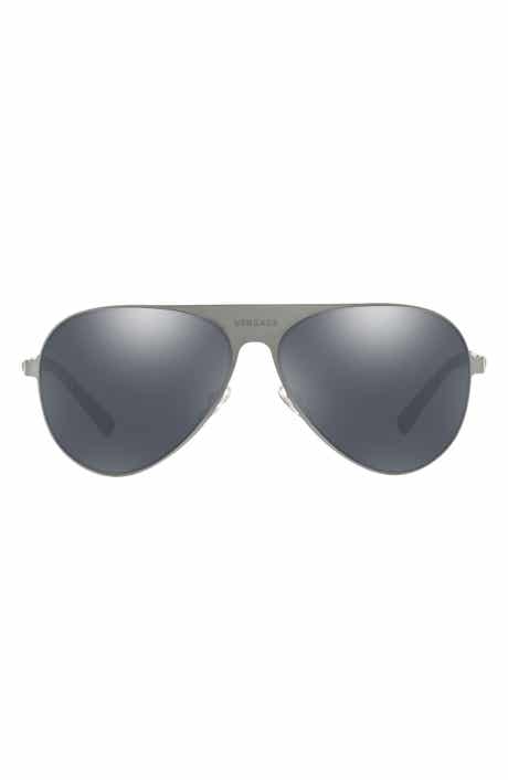 Versace 59mm Polarized Aviator Sunglasses
