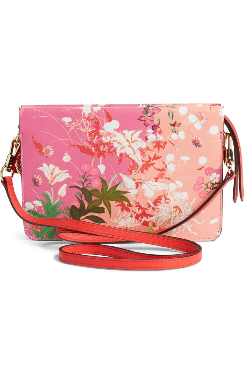 Givenchy Aroma Leather Floral Crossbody Bag, Alternate, color,