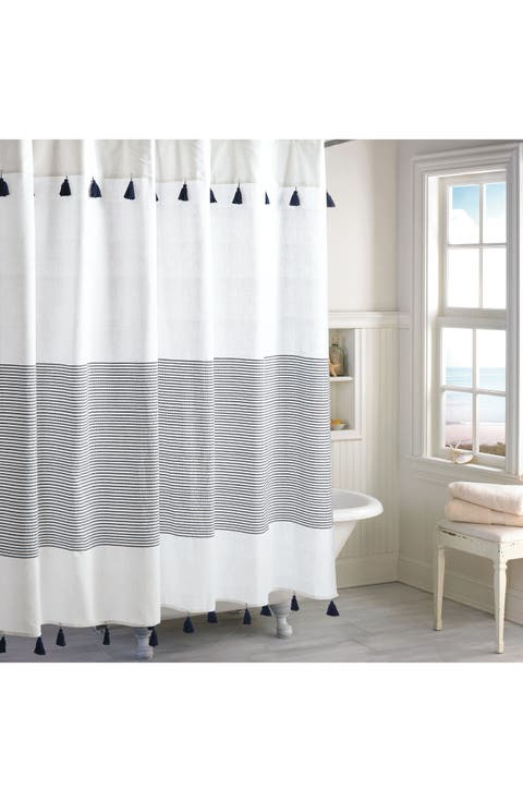 Panama Stripe Shower Curtain