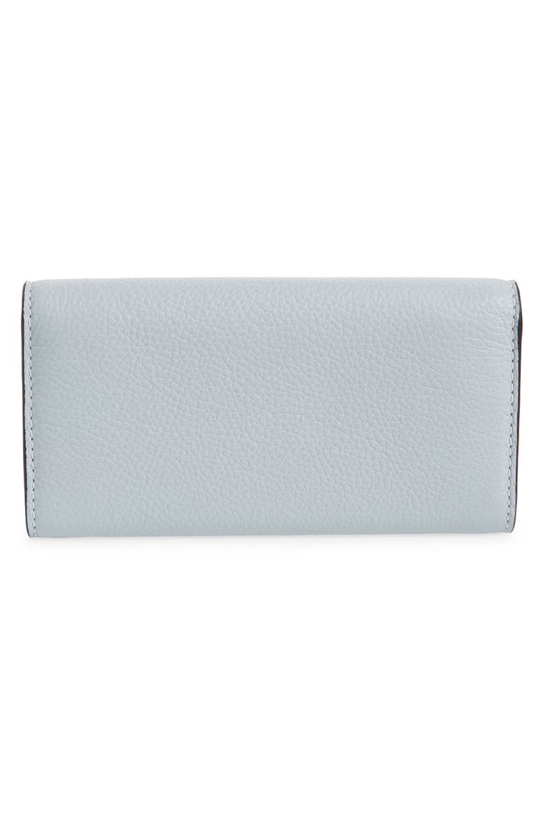 Marcie Leather Flap Wallet, Alternate, color, LIGHT CLOUD