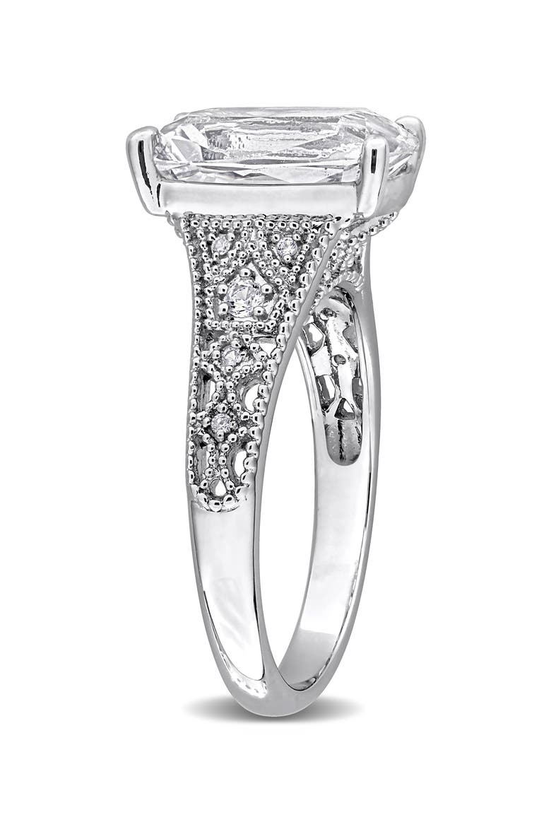 Lab-Grown Sapphire Ring, Alternate, color, METALLIC SILVER