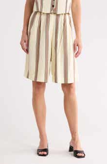 DRESS TO Stripe Bermuda Shorts