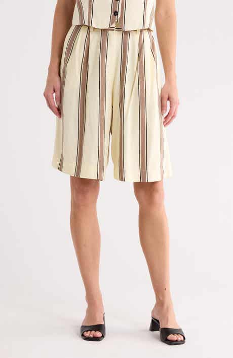 DRESS TO Stripe Bermuda Shorts