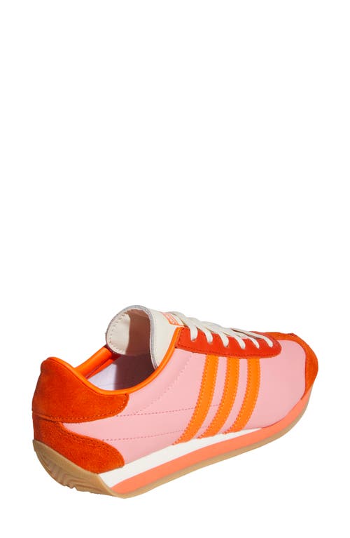 Adidas Originals Adidas Country Low Top Sneaker In Pink Spark/orange/orange
