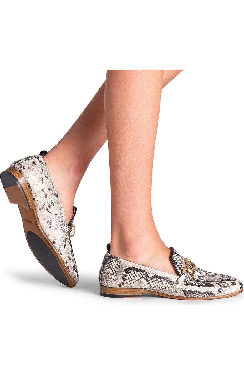 Magnanni Priscilla Python Embossed Leather Loafer, Alternate, color, Faux Python
