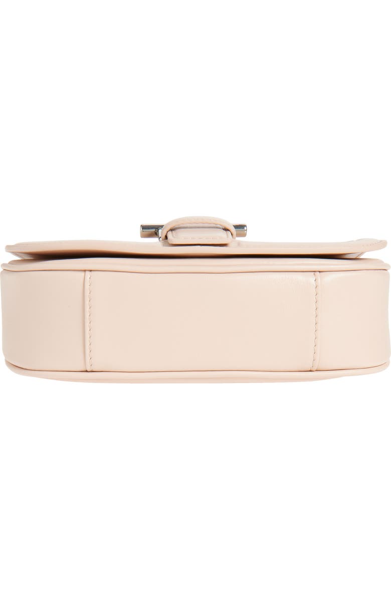 McQueen Mini T-Bar Shoulder Bag, Alternate, color, Blush Pink/ Silver