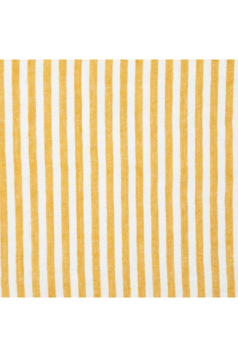 Ticking Stripe Napkins - Set of 4, Alternate, color, Mustard 20" x 20"
