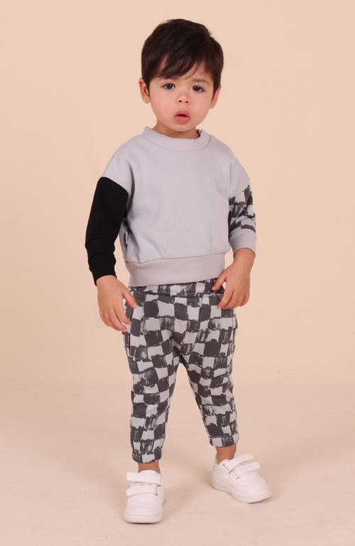 Tiny By Tiny Tribe Check Sweater & Pants Set In Gray