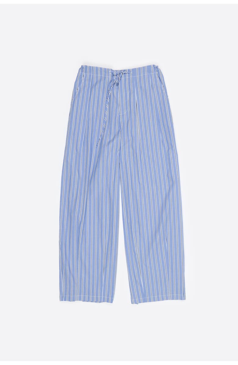 Bimba y Lola Striped Cotton Jogger Trousers, Alternate, color, Blue