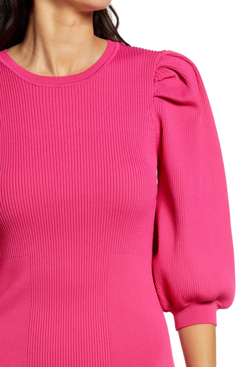 Endless Rose Puff Sleeve Sweater Minidress, Alternate, color,