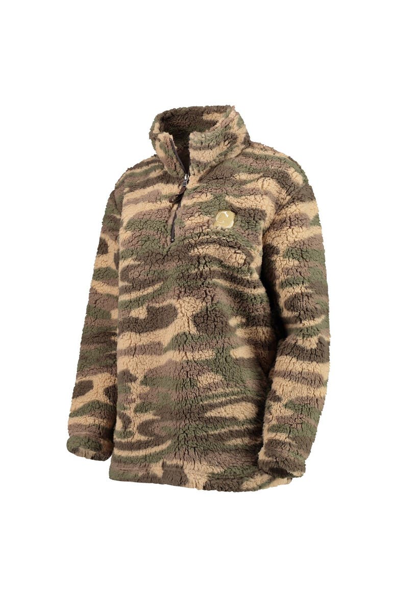 Women's G-III Sports by Carl Banks Camo New Jersey Devils Sherpa Quarter-Zip Jacket, Alternate, color, Camo