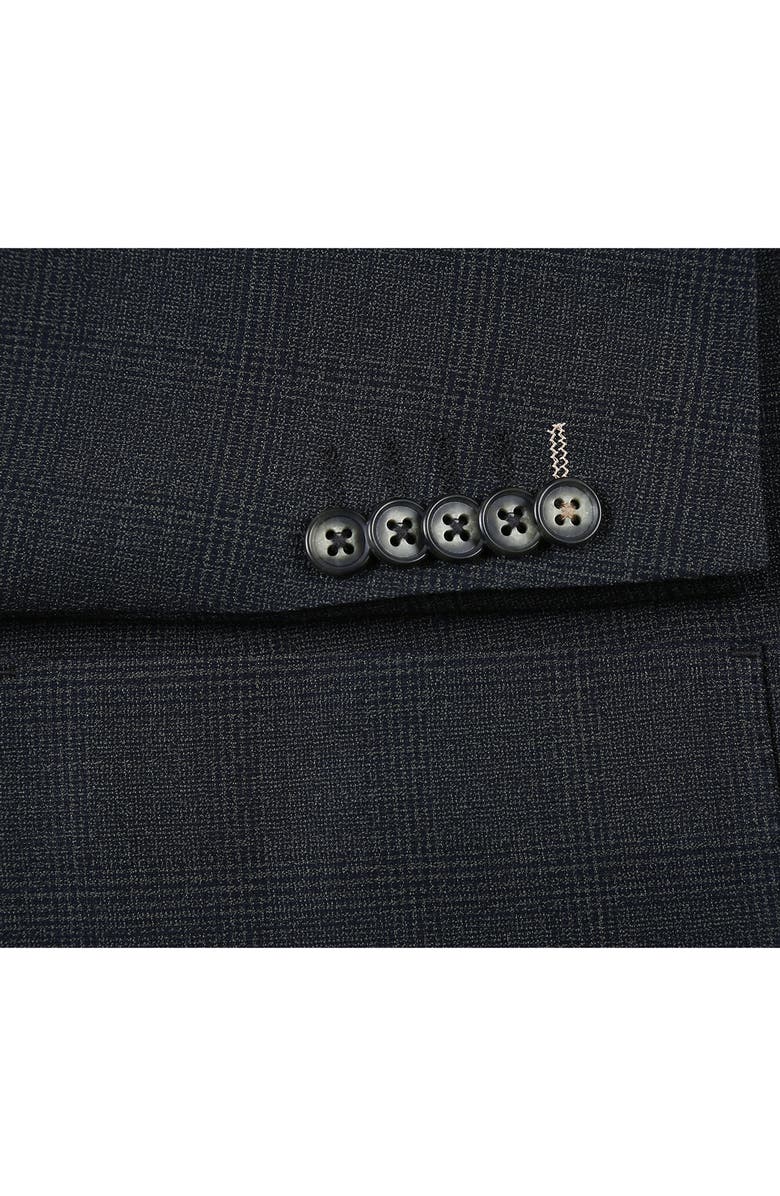 English Laundry Plaid Suit, Alternate, color, Black Olive