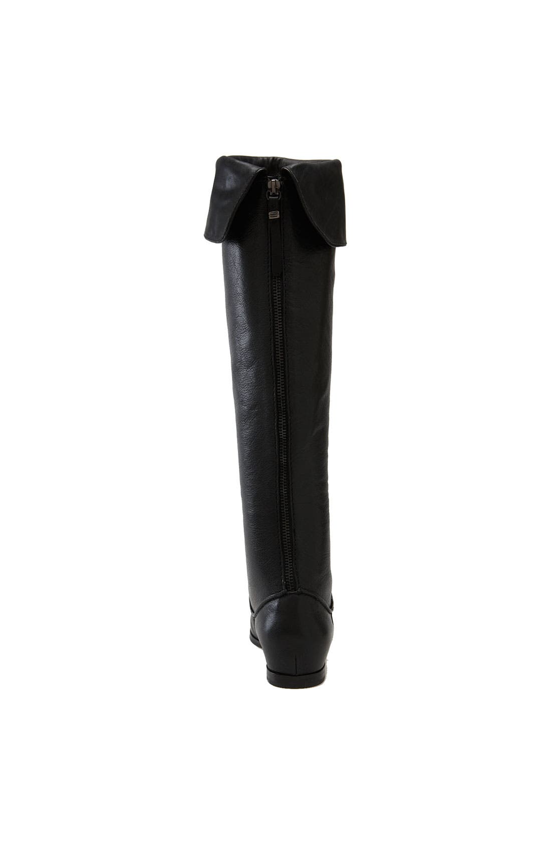 'Georgia' Over the Knee Boot, Alternate, color, BLACK CALF