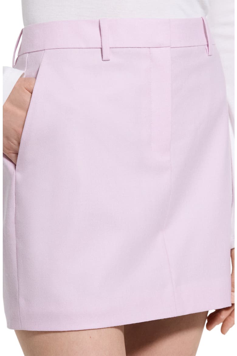Virgin Wool Miniskirt, Alternate, color, ROSE MAUVE MELANGE