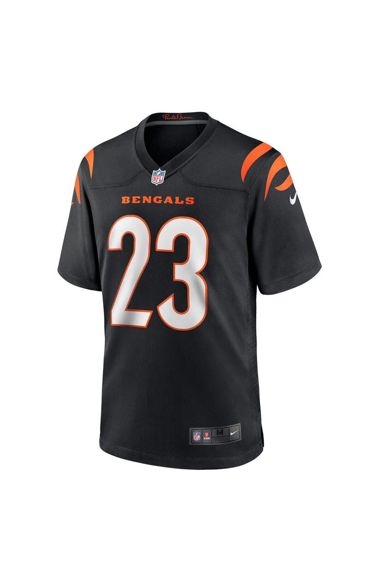 Nike Men's Nike Daxton Hill Black Cincinnati Bengals Player Game Jersey, Alternate, color, 