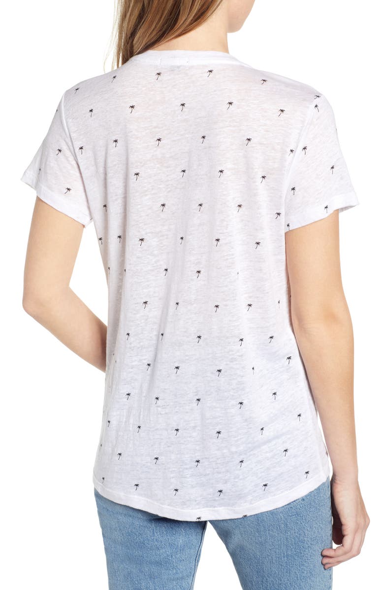Rails Luna Tee, Alternate, color, White Mini Palms