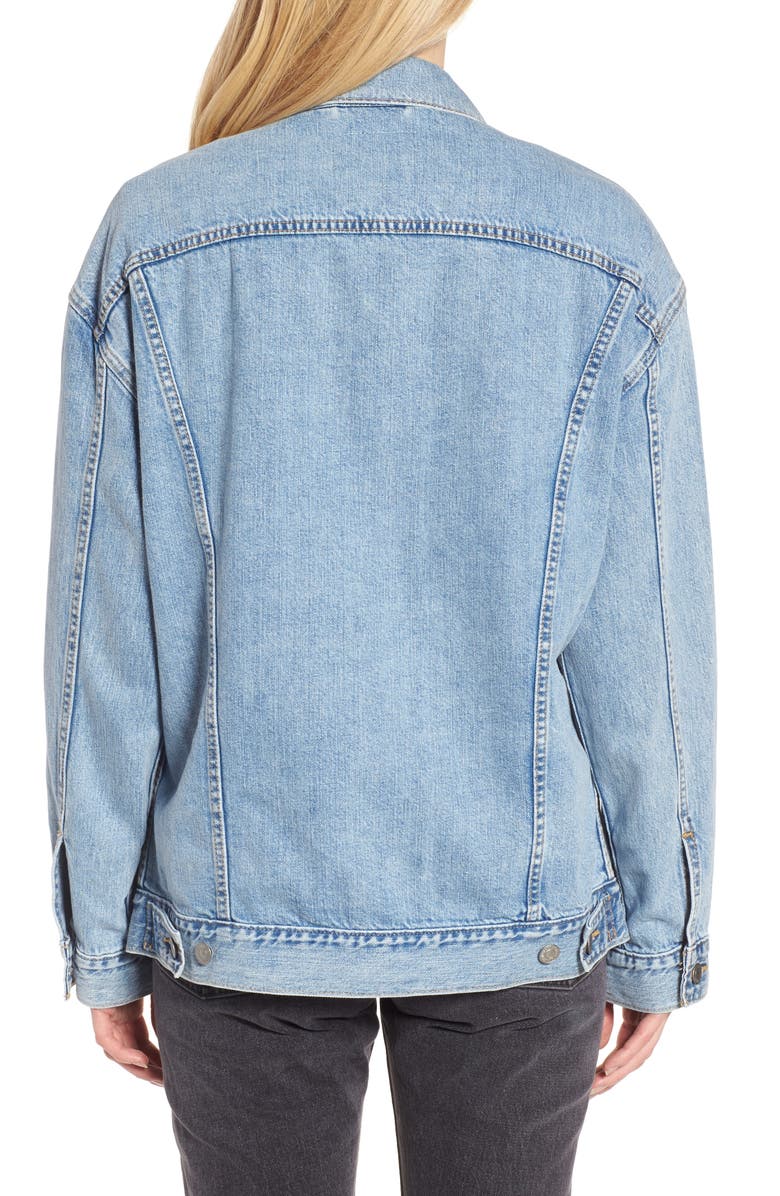 Levi's<sup>®</sup> Baggy Trucker Denim Jacket, Alternate, color, 