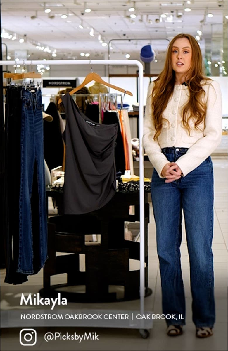 One-Shoulder Pleated Top, sales video thumbnail