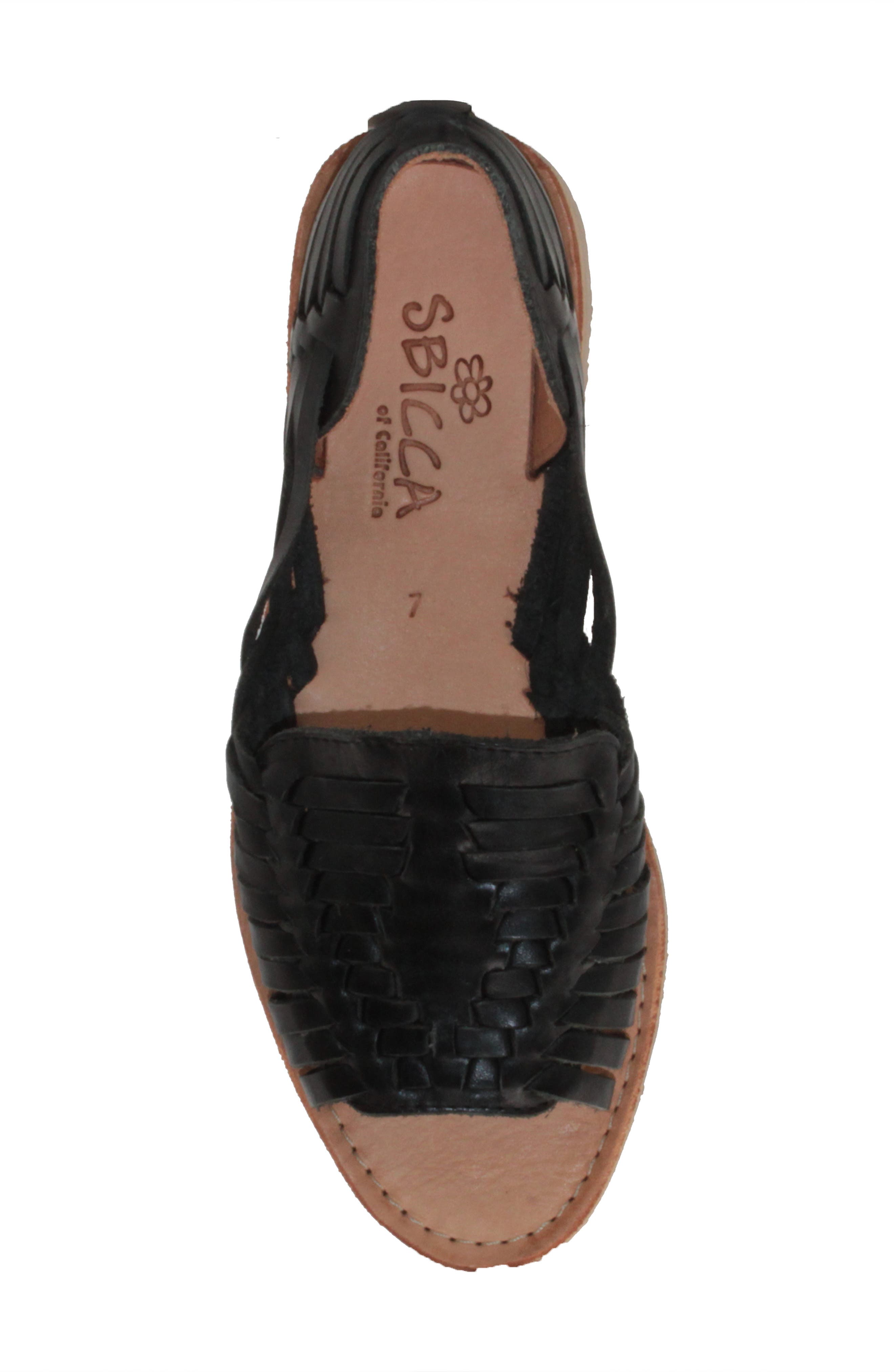 Sbicca Jared Peep Toe Flat, Alternate, color, 