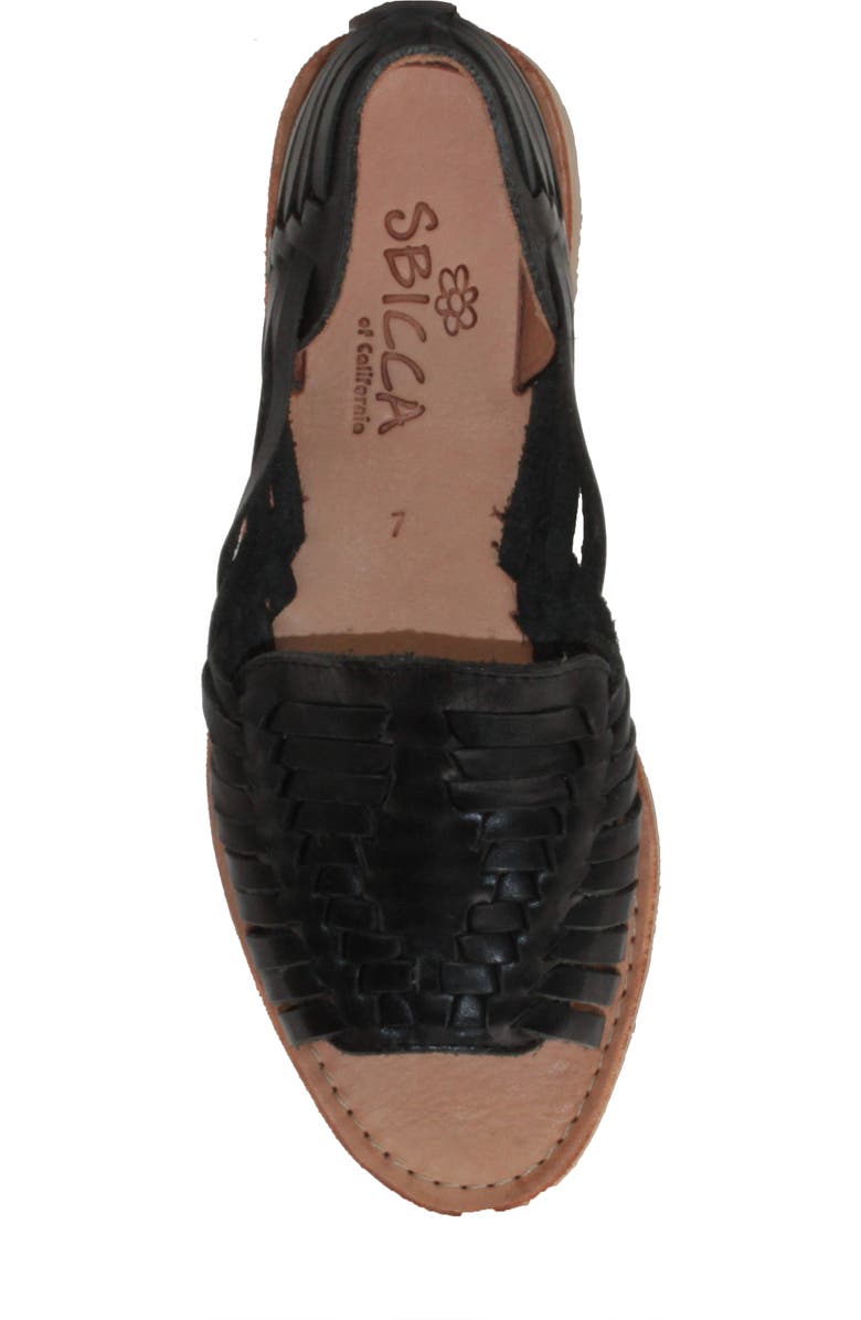 Sbicca Jared Peep Toe Flat, Alternate, color,