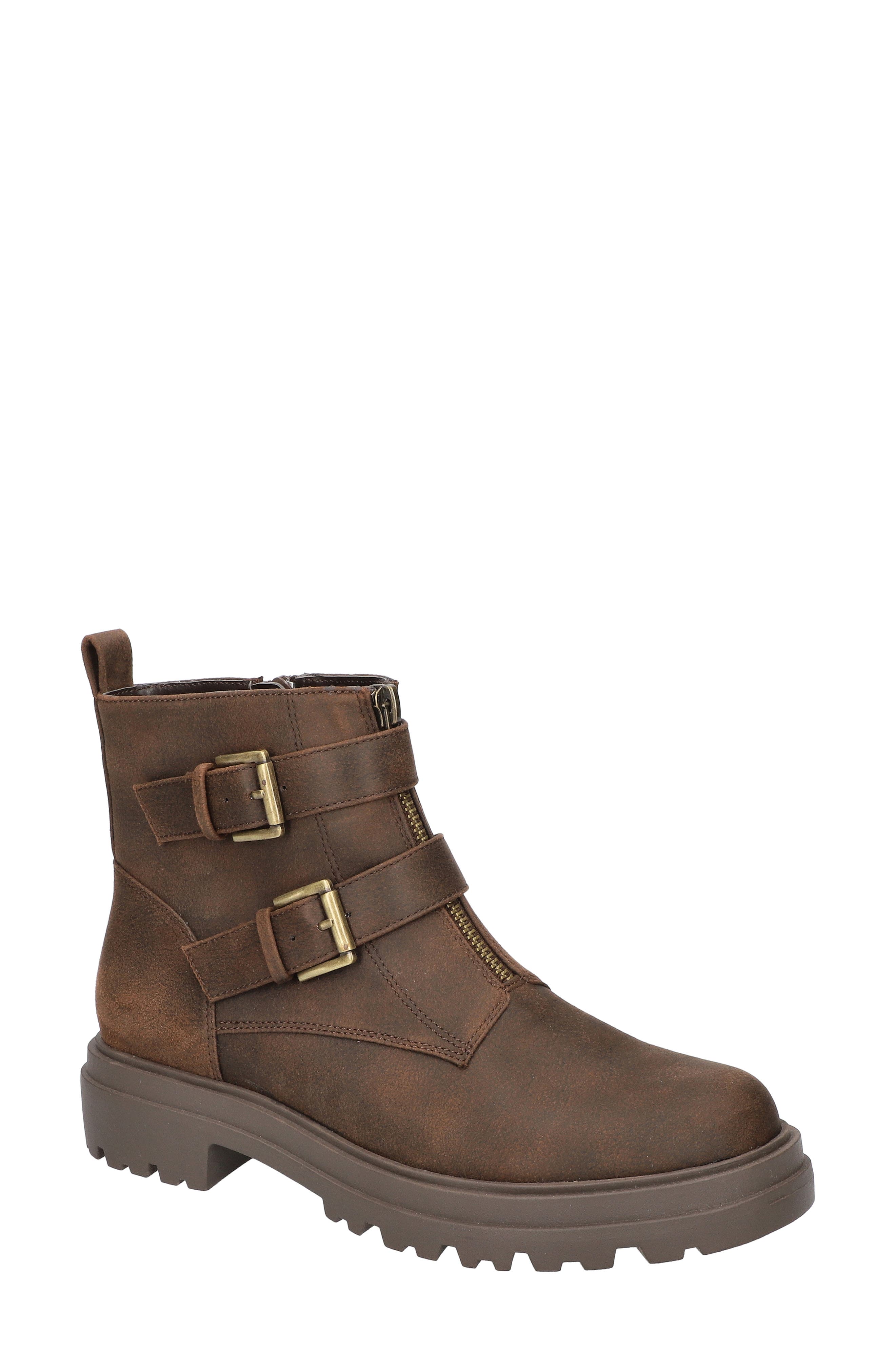 Arcadia Buckle Boot, Main, color, BROWN