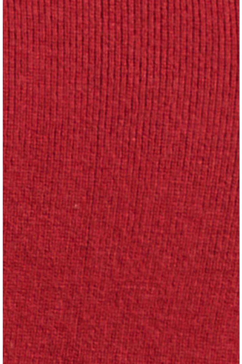 Virgin Wool-Blend Knit & Down Cardigan, Alternate, color, RED AUBURN
