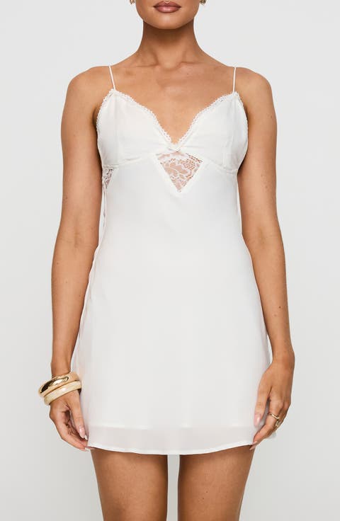 Artea Lace Trim Minidress