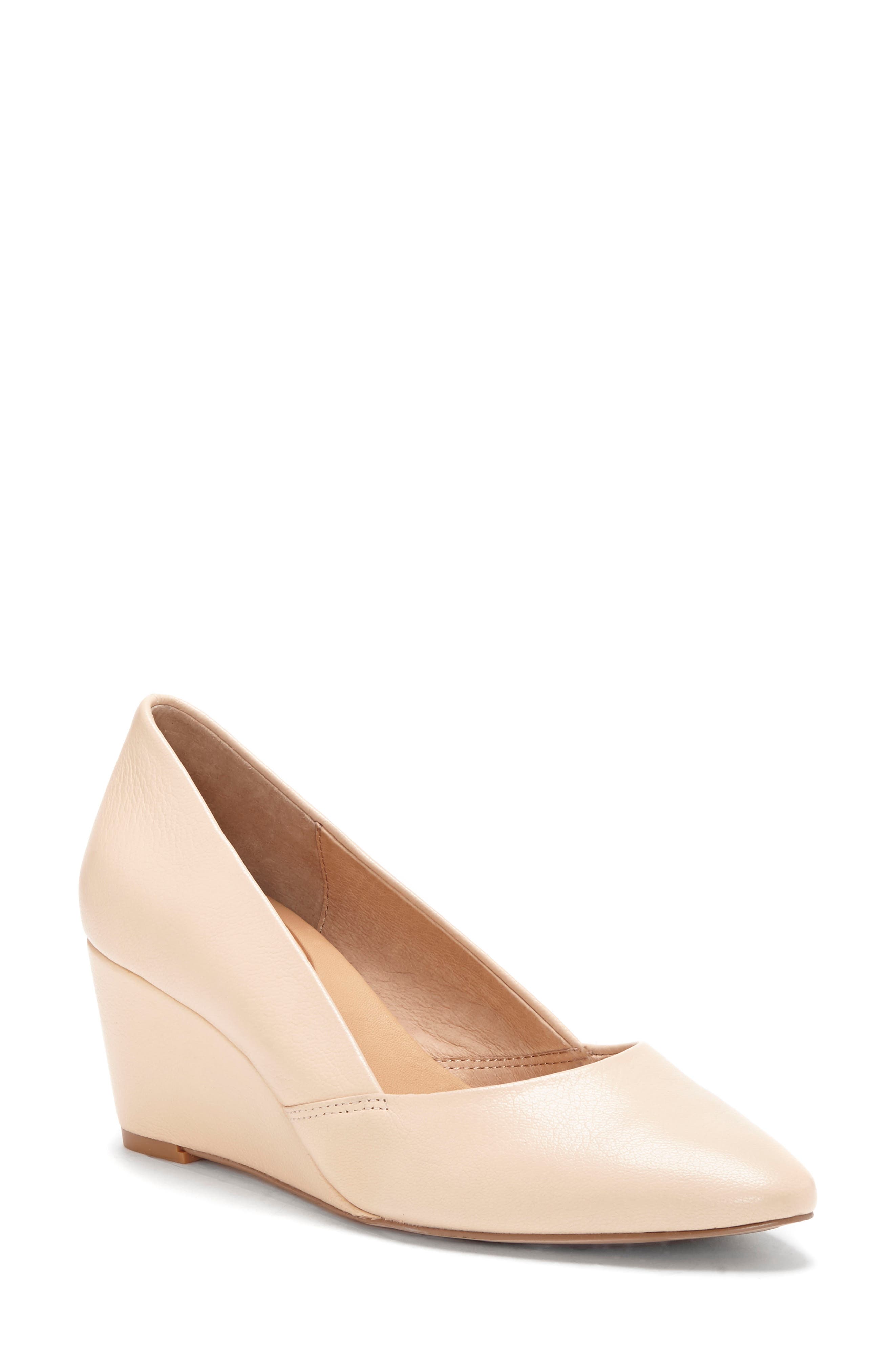Larae Wedge Pump, Main, color, VANILLA LEATHER