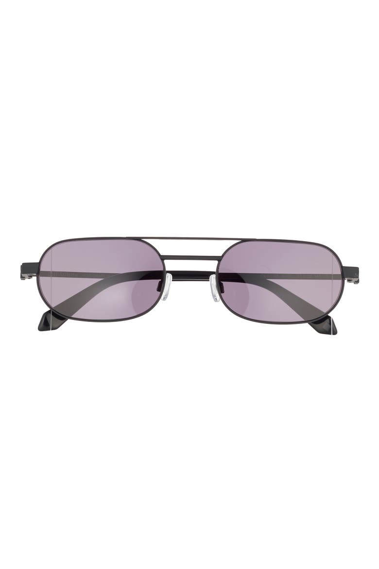 Vaiden 55mm Oval Sunglasses, Main, color, BLACK DARK GREY