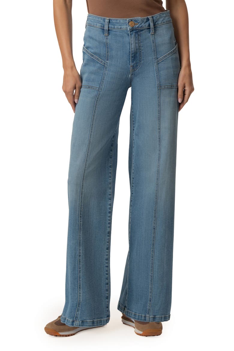 The Jean High Waist Wide Leg Jeans, Main, color, UTILIZE