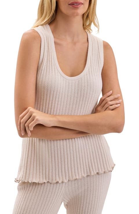 CozyChic Ultra Lite Petal Edge Rib Tank