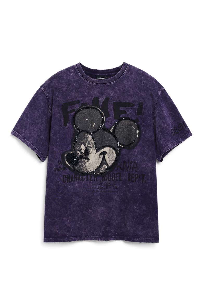 Graphic Cotton T-Shirt, Alternate, color, MEDIUM GRAY PURPLE