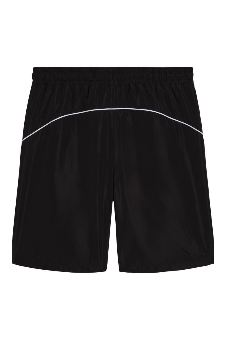 Kids' Woven Track Shorts, Alternate, color, BLACK