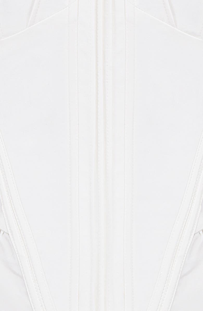 HOUSE OF CB Gigou Bow Strap Peplum Corset Top, Alternate, color, White