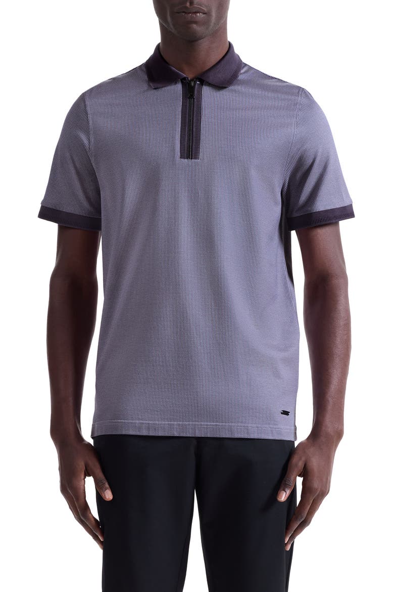 Quarter Zip Polo, Main, color, AMETHYST