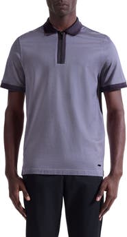 Bugatchi Quarter Zip Polo