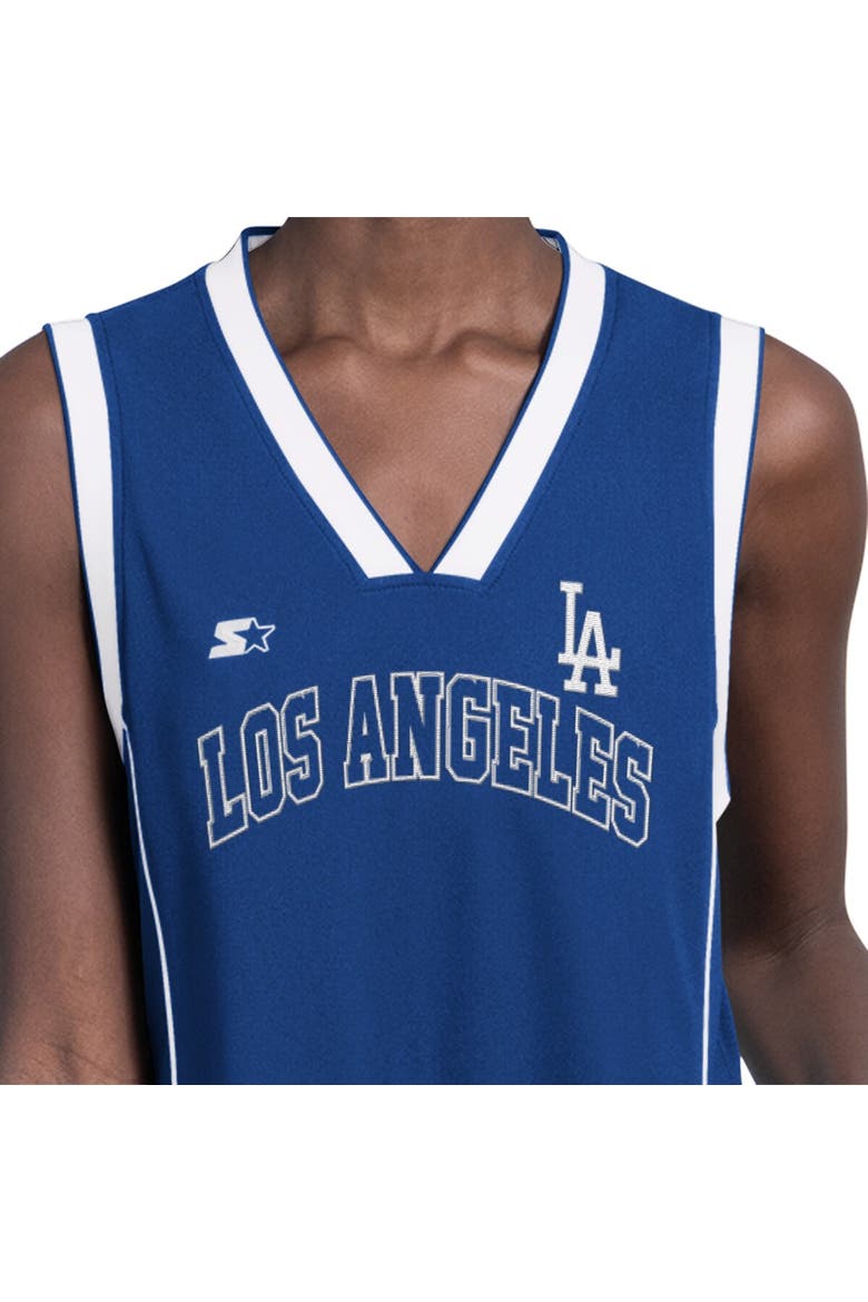 Women's Starter  Royal Los Angeles Dodgers Line Up Sneaker Sleeveless Maxi Dress, Alternate, color, Royal
