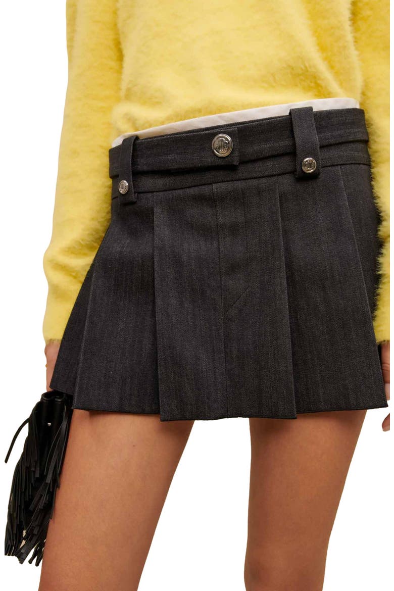 Jinime Pleated Miniskirt, Alternate, color, BLACK